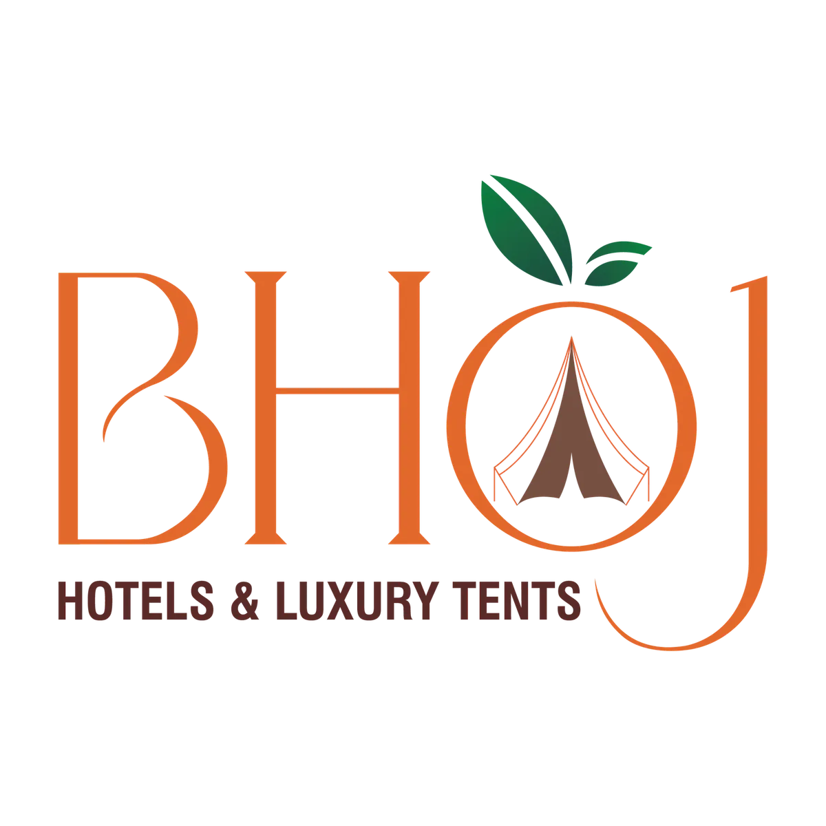 Bhoj Hotels & Luxury Tents — logos by Udaipur Graphic Designer
