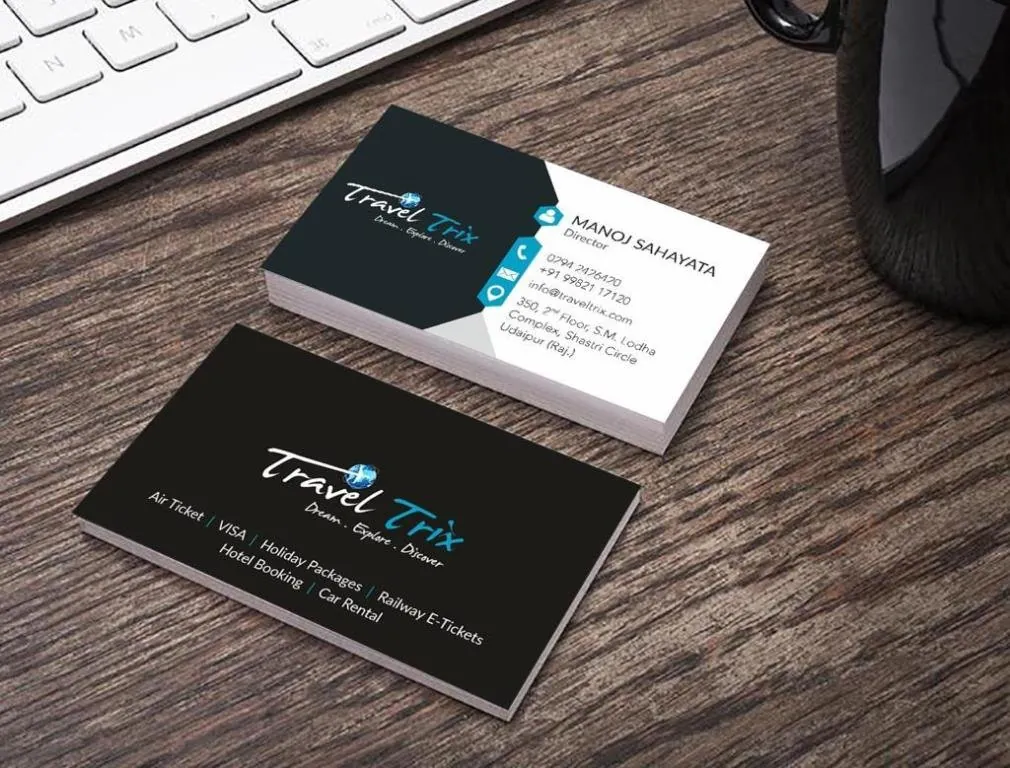 Corporate card — business cards by Udaipur Graphic Designer