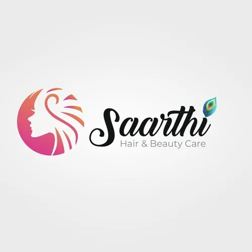 Saarthi Salon — logos by Udaipur Graphic Designer